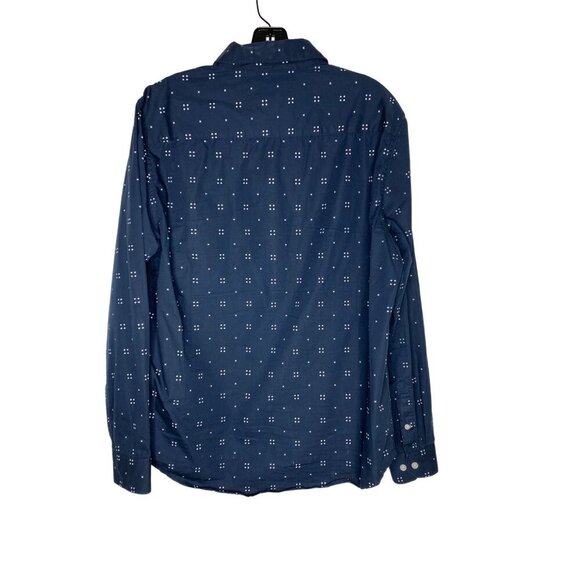 FRENCH CONNECTION MEN'S NAVY BLUE LS BUTTON-DOWN SHIRT SLIM SZ XL - Picture 2 of 5